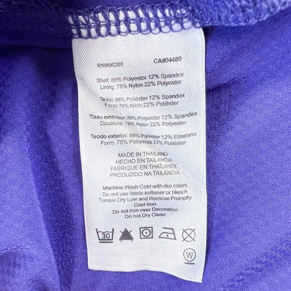 Women's Asics Running Shorts | Lined | Purple | Medium | Polyester & Spandex - Picture 11 of 11